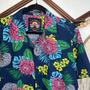 Drill Clothing Good Vibes Floral Tropical Button Down